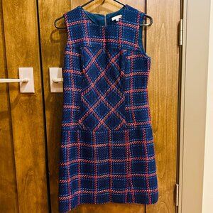 SHOSHANNA PLAID TWEED DRESS SIZE 6